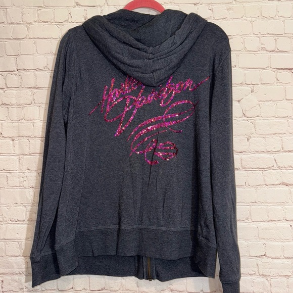 HARLEY DAVIDSON Breast Cancer Awareness Zip Up Hoodie, Size 2Xl - Picture 7 of 8